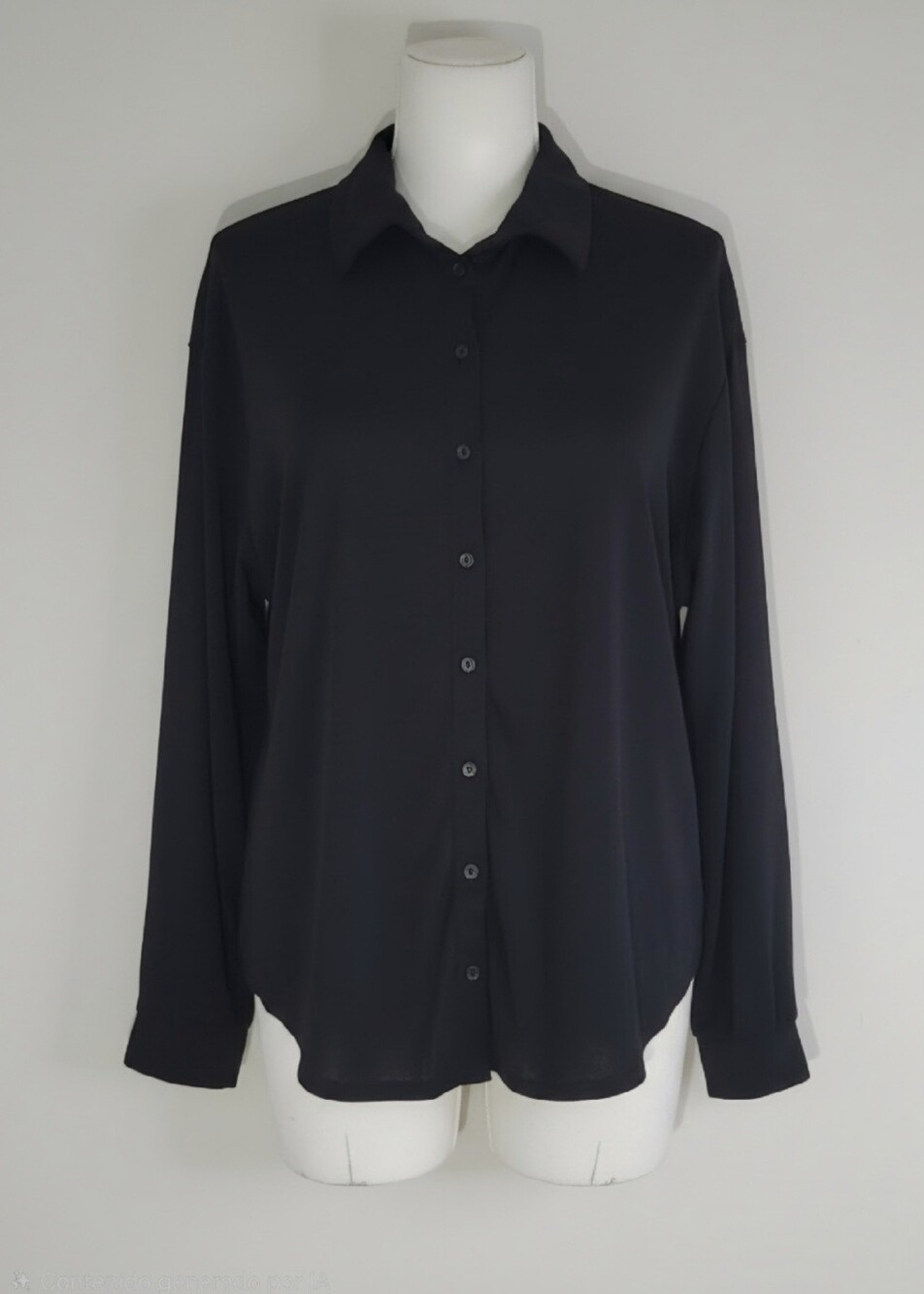 Fashion Nova Black Button Down Shirt Like New Women Size XL.